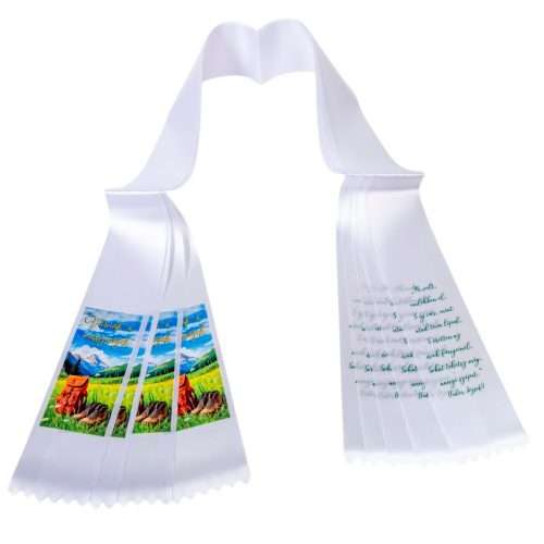 Ballagói szalag nyomott 7cm 5db/csom (db ár)