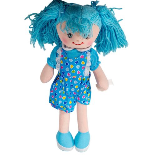 Plüss baba kék 40cm