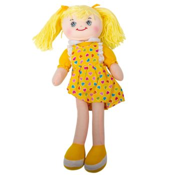 Plüss baba sárga 40cm