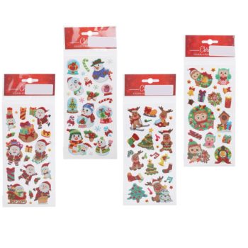 Matrica karácsonyi mintával 3D 9x19cm