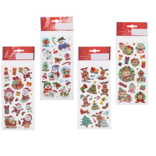 Matrica karácsonyi mintával 3D 9x19cm