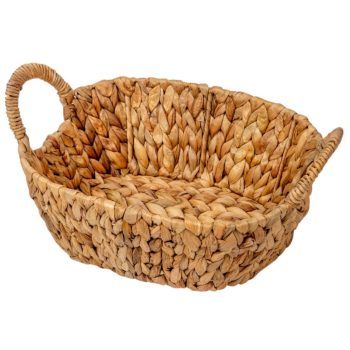 Fonott kosár ovális  füllel M11x30x23cm