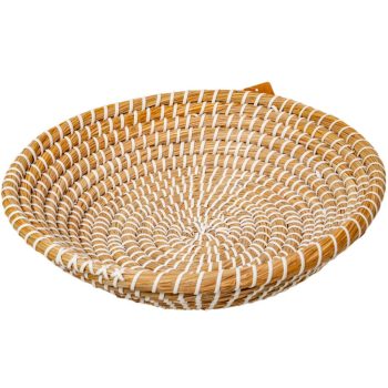 Kerek cukornád fű kosár D35cm