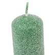 Bársony glitter henger gyertya 40x100mm zöld 4db/csom (db ár)
