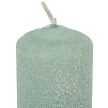 Bársony glitter henger gyertya 50x75mm menta 4db/csom (db ár)