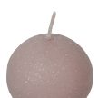 Bársony glitter gömb gyertya 60mm mályva 4db/csom (db ár)