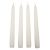 Bársony glitter spitz gyertya 195mm fehér 4db/csom (db ár)