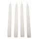 Bársony glitter spitz gyertya 195mm fehér 4db/csom (db ár)