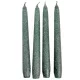Bársony glitter spitz gyertya 195mm zöld 4db/csom (db ár)