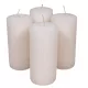 Bordás henger gyertya 50x100mm fehér 4db/csom (db ár)
