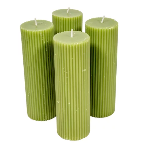 Bordás henger gyertya 50x150mm oliva 4db/csom (db ár)