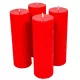 Bordás henger gyertya 50x150mm piros 4db/csom (db ár)