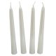 Bársony metál spitz gyertya 195mm fehér 4db/csom (db ár)