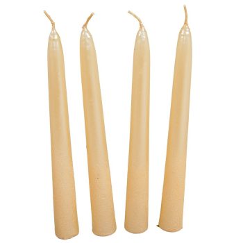 Bársony metál spitz gyertya 195mm púder 4db/csom (db ár)