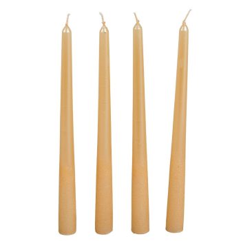 Bársony metál sziluett gyertya 300mm púder