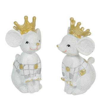 Egér koronával poly M7cm