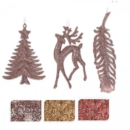 Akasztós műanyag dísz 16cm