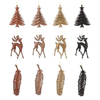 Akasztós karácsonyi dísz 14-19cm