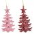 Fenyőfa akasztós műa. pink mix 13cm