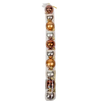 Műanyag gömb amber mix 5cm 10db-os