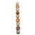 Műanyag gömb amber mix 6cm 9db-os