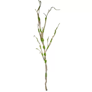 Mohás ág zöld-szürke M115cm 12db/#