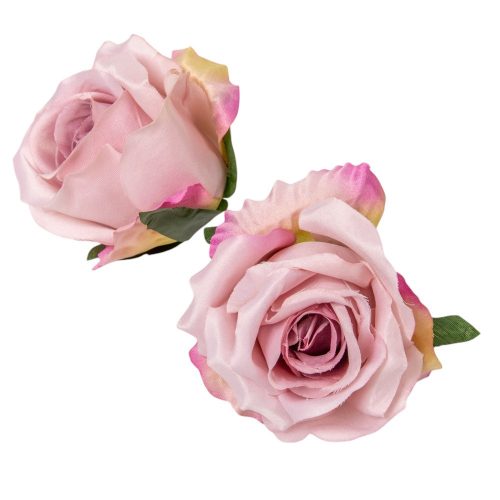 Rózsa virágfej világos lila D9cm 12db/csom