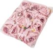 Rózsa virágfej világoslila D9cm 12db/csom