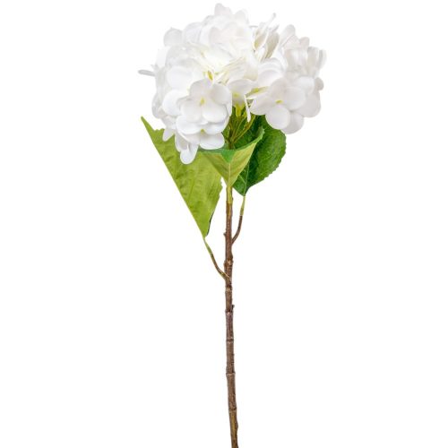 Hortenzia ág gumi fehér M55cm 24db/#