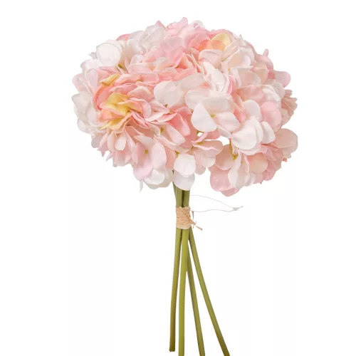 Hortenzia köteg 4 virágos pink 34cm