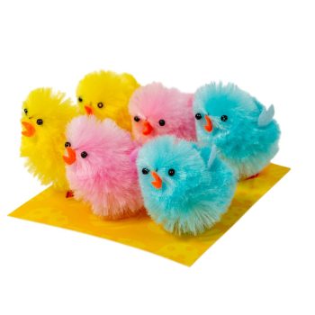 Csirke színes 4,5cm 6db-os csomag