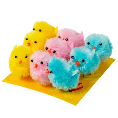 Csirke színes 3,5cm 9db-os csomag