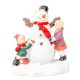 Hóemberes jelenet gyerekekkel poly M6,5cm