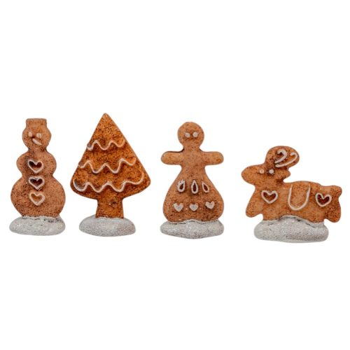 Mézeskalács figura poly 4,5cm 4db-os