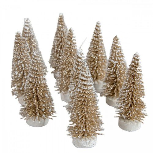 Mini fenyő óarany 6cm 10db-os