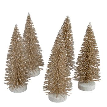 Mini fenyő óarany 8cm 5db-os