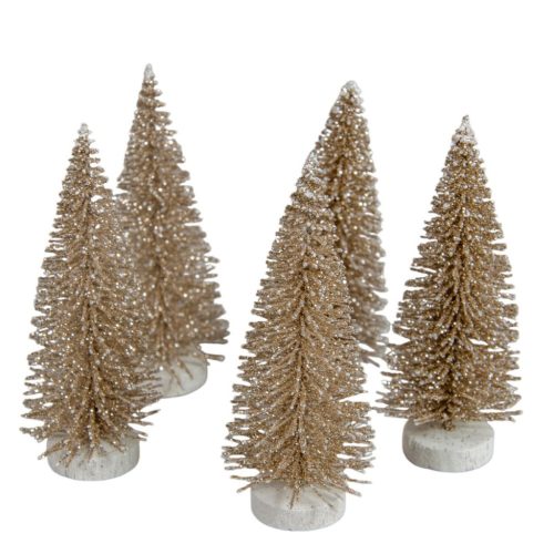 Mini fenyő óarany 8cm 5db-os