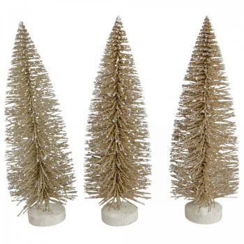 Mini fenyő óarany 20cm 3db-os