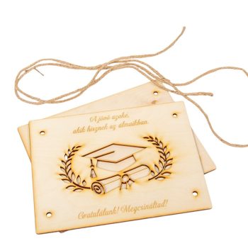   Natúr fa - Diplomaosztó és ballagási pénztartó18,5x14,5cm