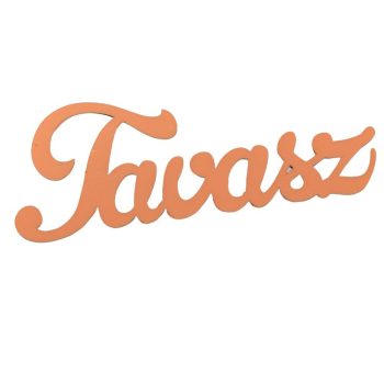 Tavasz felirat fa lazac 15cm