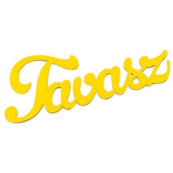 Tavasz felirat fa sárga 15cm