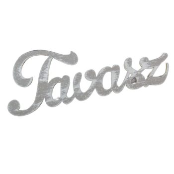 Tavasz felirat fa szürke 15cm