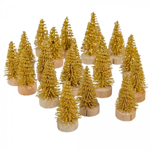 Mini fenyő arany 3,5cm 20db-os