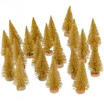 Mini fenyő arany 8cm 20db-os