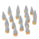 Mini fenyő ezüst 3,5cm 20db-os