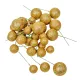 Glitteres golyó pick arany D2,5-3-4cm 30db-os