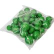 Glitteres polisztirol golyó pick zöld D4-3-2cm 30db-os