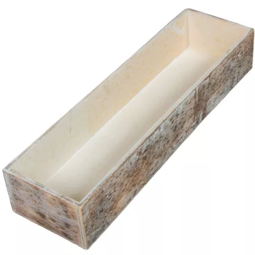 Dekor láda szürke koptatott  M6x35x10cm