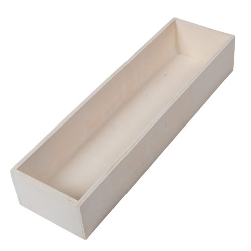 Dekor láda fehér M6x35x10cm