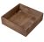 Fa tál négyzetes rusztikus barna 6x20x20cm